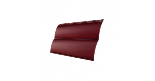 Сайдинг Блок-хаус 0,390 0,5 Satin цвет RAL 3005 из стали красное вино 