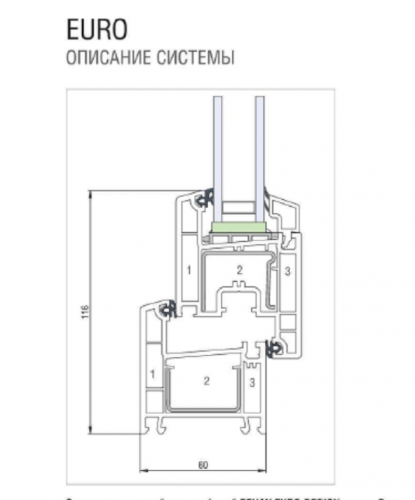 REHAU Окно ПВХ 1300х1350 одна створка поворотно-откидная  фото 5