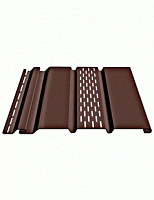 Софит с центральной перфорацией T4-Soffit, Шоколад 